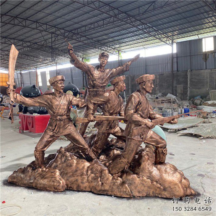 仿古戰士雕塑廠家 草地小品 房地產戰士雕塑廠