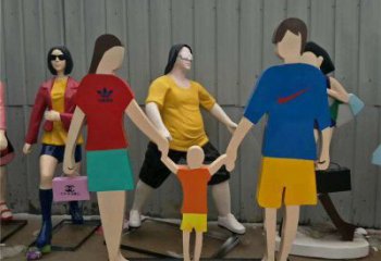 剪紙計生雕塑廠家 切面擺件  烤漆不銹鋼計生雕塑規格