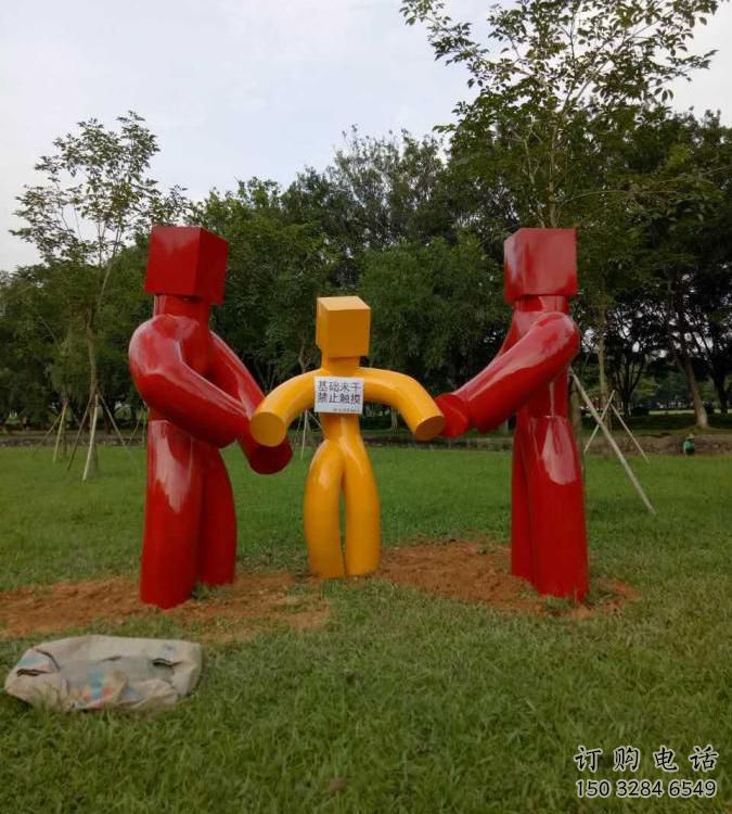 烤漆計(jì)生雕塑廠家  公園小品 創(chuàng)意不銹鋼計(jì)生雕塑