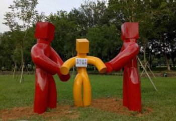 烤漆計(jì)生雕塑廠家  公園小品 創(chuàng)意不銹鋼計(jì)生雕塑