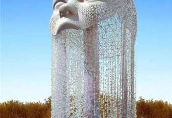 街頭大頭入雕塑廠家 大型擺件  戶外不銹鋼大頭入雕塑廠