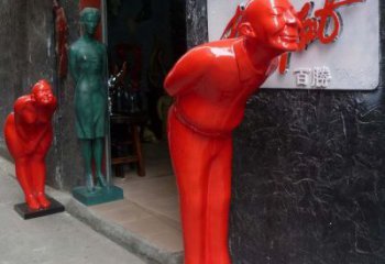 烤漆迎賓雕塑廠家  廣場小品  創(chuàng)意不銹鋼迎賓雕塑廠