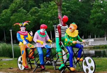 園林小丑雕塑廠家  創(chuàng)意小品 中式小丑雕塑廠