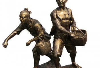 大型農(nóng)民雕塑廠家  仿古公園小品  戶外農(nóng)民雕塑廠