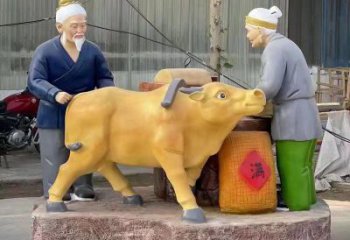 公園農(nóng)民雕塑廠家 戶外擺件  創(chuàng)意農(nóng)民雕塑廠