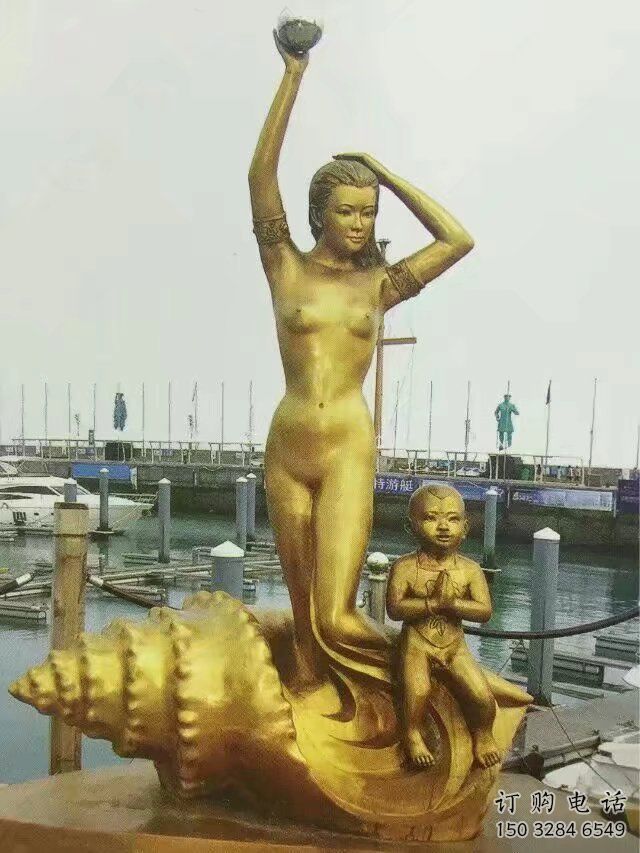 廣場美人魚雕塑廠家  公園小品  大型不銹鋼美人魚雕塑廠