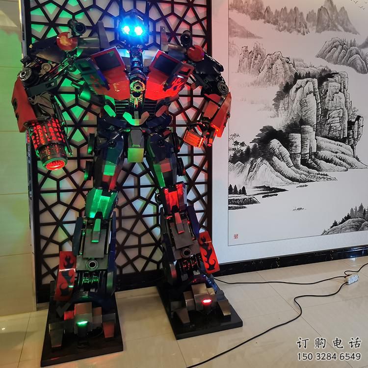 發光機器人雕塑廠家 步行街小品 大型商場機器人雕塑廠