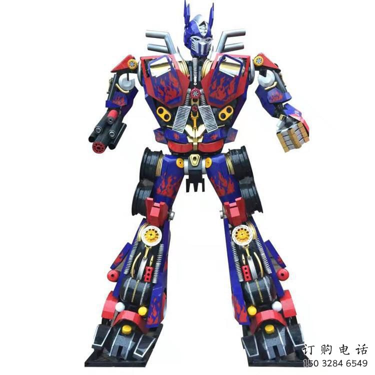 廣場變形金剛雕塑廠家 公園小品 大型變形金剛雕塑廠