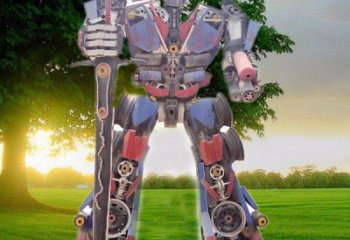 創意機器人雕塑廠家  戶外小品 公園機器人雕塑廠