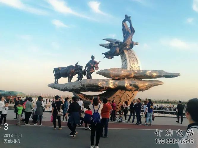 現代牛郎織女雕塑廠家 大型擺件  仿古牛郎織女雕塑廠