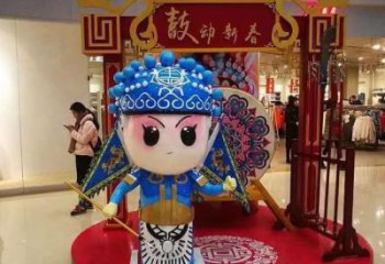 仿古變臉雕塑廠家  烤漆彩繪小品  現(xiàn)代創(chuàng)意變臉雕塑廠