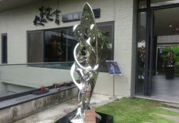 鏤空沖浪雕塑廠家 園林小品  抽象不銹鋼沖浪雕塑價格