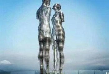 鏤空愛情雕塑廠家 園林小品 住宅小區不銹鋼愛情雕塑廠