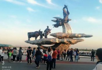 廣場(chǎng)愛(ài)情雕塑廠家  現(xiàn)代小品  創(chuàng)意不銹鋼愛(ài)情雕塑