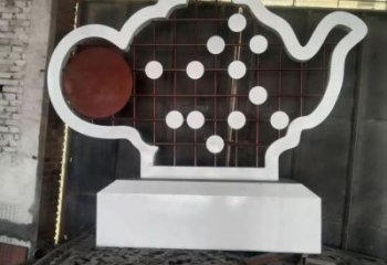 房地產(chǎn)地標(biāo)雕塑廠家 剪影公園擺件  鏤空不銹鋼地標(biāo)雕塑小品