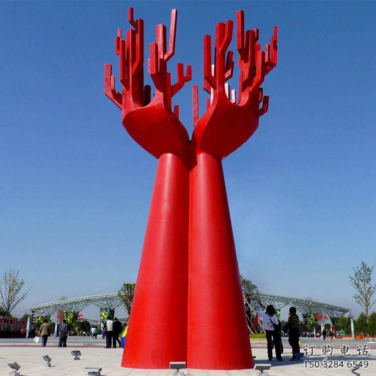 創(chuàng)意標示牌雕塑廠家  烤漆小品 公園不銹鋼標示牌雕塑