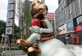 創(chuàng)意卡通人雕塑廠家  廣場(chǎng)小品 公園不銹鋼卡通人雕塑廠