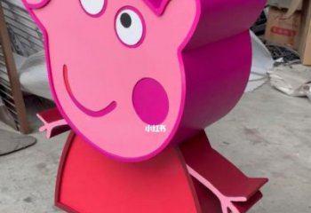 幾何卡通人雕塑廠家 幼兒園小品  烤漆不銹鋼卡通人雕塑