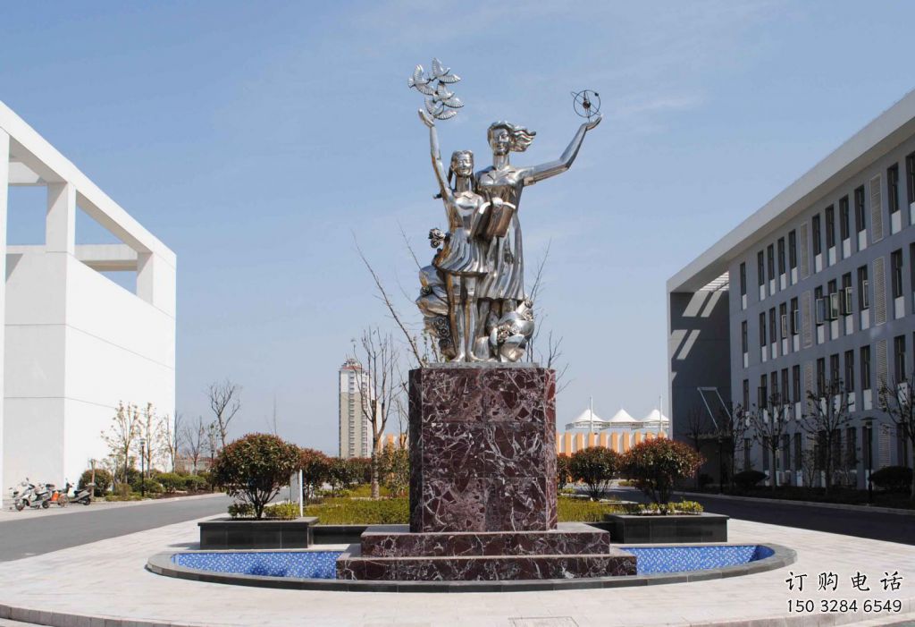 鍛造飛躍雕塑廠家 廣場小品 戶外不銹鋼飛躍雕塑