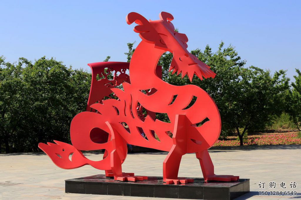 鏤空貔貅雕塑廠家 園林小品  戶外烤漆貔貅雕塑擺件