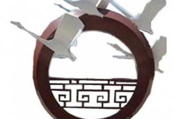 抽象群鳥雕塑廠家 啞光小品  戶外不銹鋼群鳥雕塑擺件