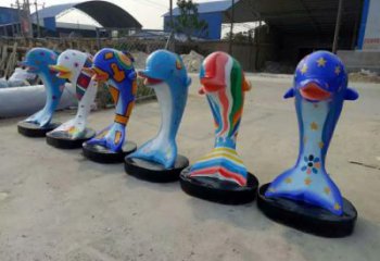 公園海洋生物雕塑廠家 戶外擺件 彩繪海洋生物雕塑小品