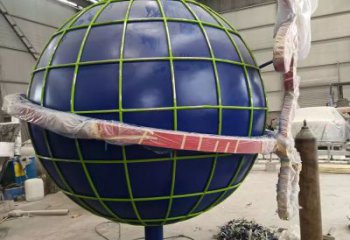 戶外地球儀雕塑 現代烤漆雕塑