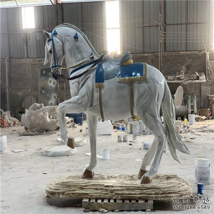 仿真馬雕塑 不銹鋼動物題材