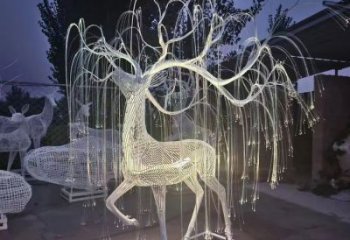 鏤空鹿雕塑生產