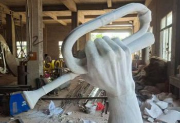 吹號雕塑廠家 革命文化主題 不銹鋼廣場雕塑擺件