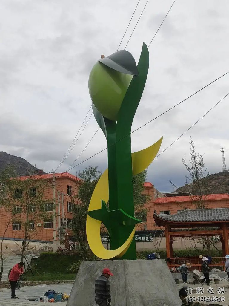 不銹鋼大型橄欖雕塑廠家加工