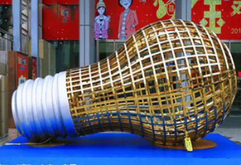 燈泡雕塑廠家 不銹鋼創意雕塑制作