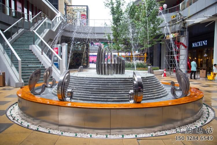 噴泉雕塑廠家，魚噴水噴泉雕塑，不銹鋼水景魚噴泉雕塑