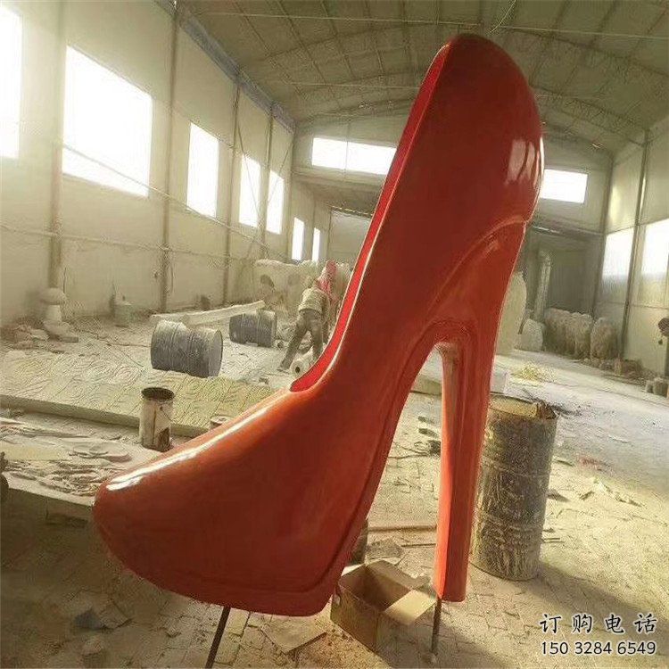 加工園林高跟鞋雕塑 城市廣場雕塑 步行街雕塑擺件