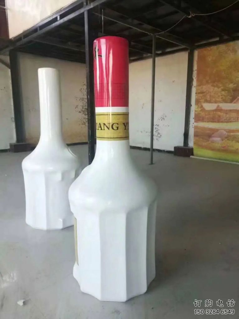 大型彩繪瓶子雕塑 仿真景觀雕塑 步行街雕塑擺件