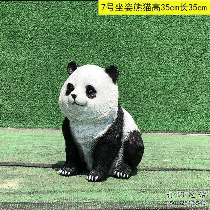 風景區熊貓雕塑制造 售樓處廣場雕塑 仿古雕塑擺件