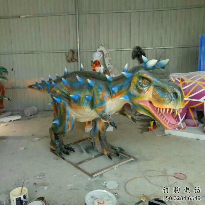 廣場恐龍雕塑構件 公園仿真雕塑 抽象主題擺件