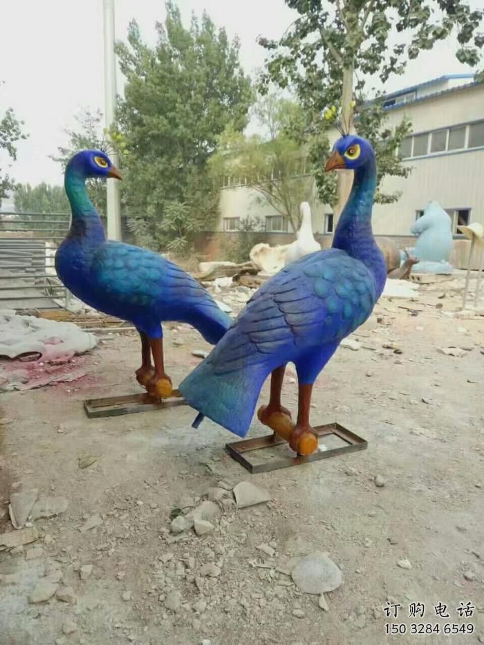 專供廣場孔雀雕塑 公園仿真雕塑 抽象擺件