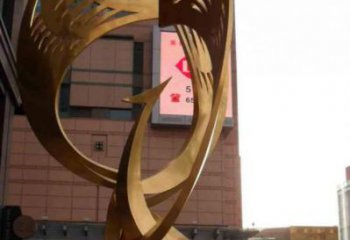 大型鳳凰雕塑制作 商業街廣場雕塑 古銅色擺件