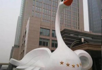 常用城市天鵝雕塑 風景區彩繪雕塑 抽象擺件