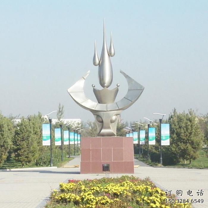 不銹鋼仿真牛頭雕塑 酒店公園雕塑 風景區擺件