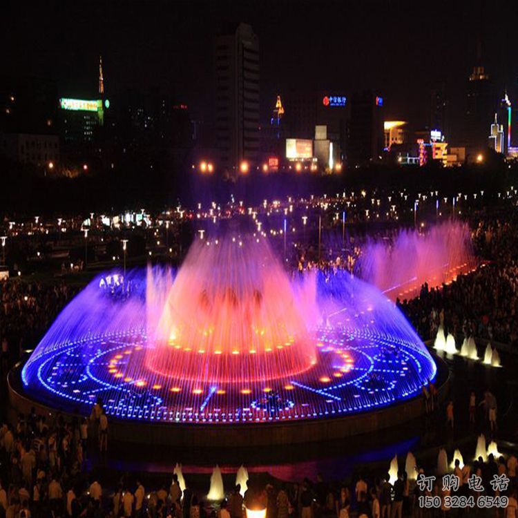 定制噴泉雕塑，燈光數(shù)控效果，公園廣場大型雕塑