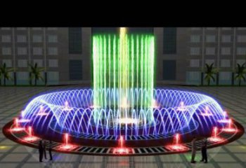 戶外噴泉雕塑，燈光數控效果，公園噴泉雕塑廠