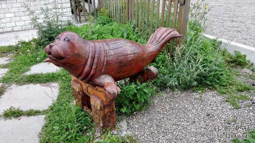 大型海豹雕塑供應商 步行街宣傳雕塑 仿真擺件