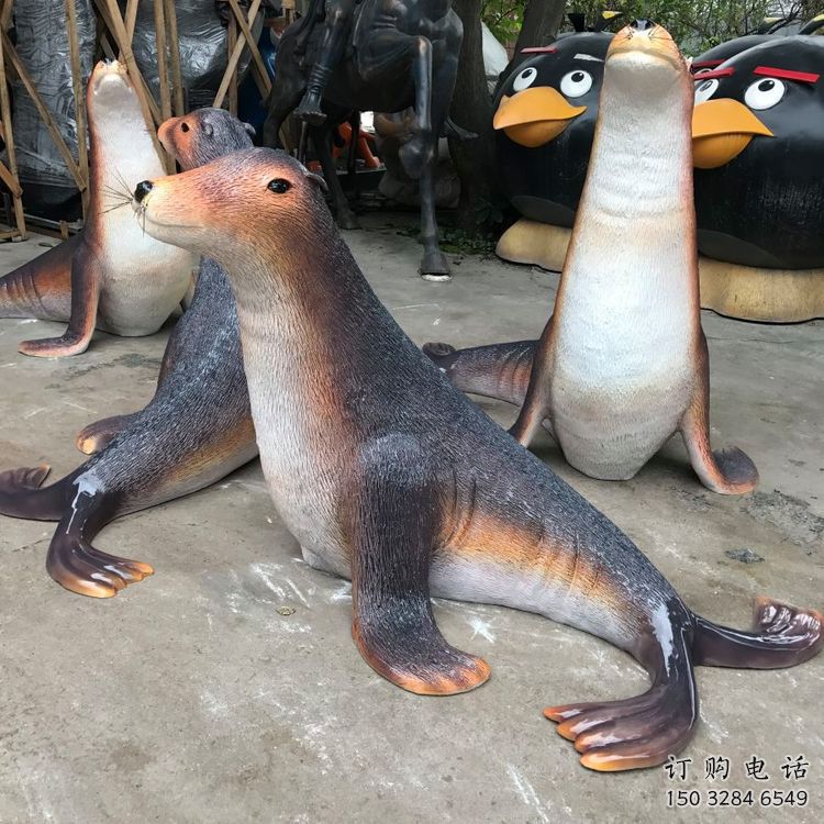 提供大型海豹雕塑 門口創意雕塑 售樓處小品