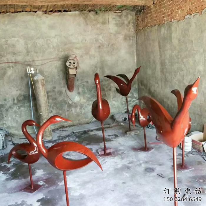 遼寧景區(qū)鳥類雕塑，噴水造型，剪影工藝