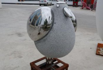 石嘴山操場鳥類雕塑，公園主題，鏡面工藝