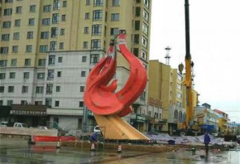 河北廣場鳥類雕塑，動物擺件，仿古工藝