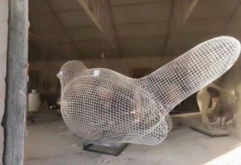 江西庭院鳥類雕塑，動物小品，網格工藝
