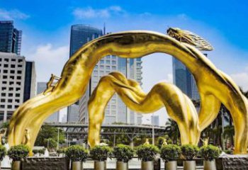 廣東校園鳥類雕塑，仿真主題，鍍金工藝